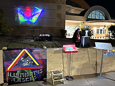 Albuquerque Balloon Museum Laser Borealis layout