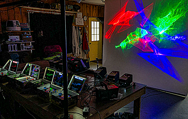 Lasers prepping for streaming to Facebook Live