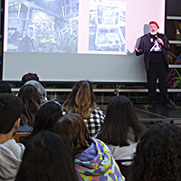 Mike Lectures to High School Students