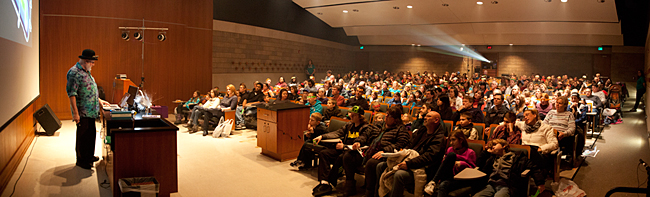 Mike talking lasers at Grand Valley State University